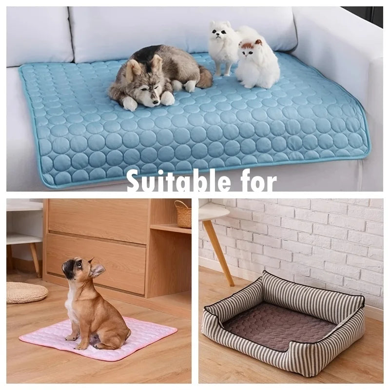 Dog Cooling Mat for Summer – Comfortable Pet Bed for Dogs & Cats