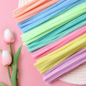 Colorful Chenille Pipe Cleaners – DIY Craft Wires for Kids & Handmade Art