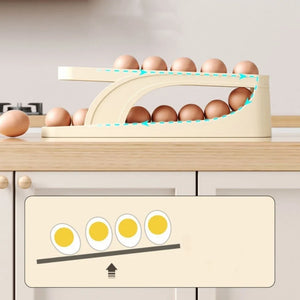 2-Tier Automatic Egg Dispenser – Countertop Kitchen Organizer