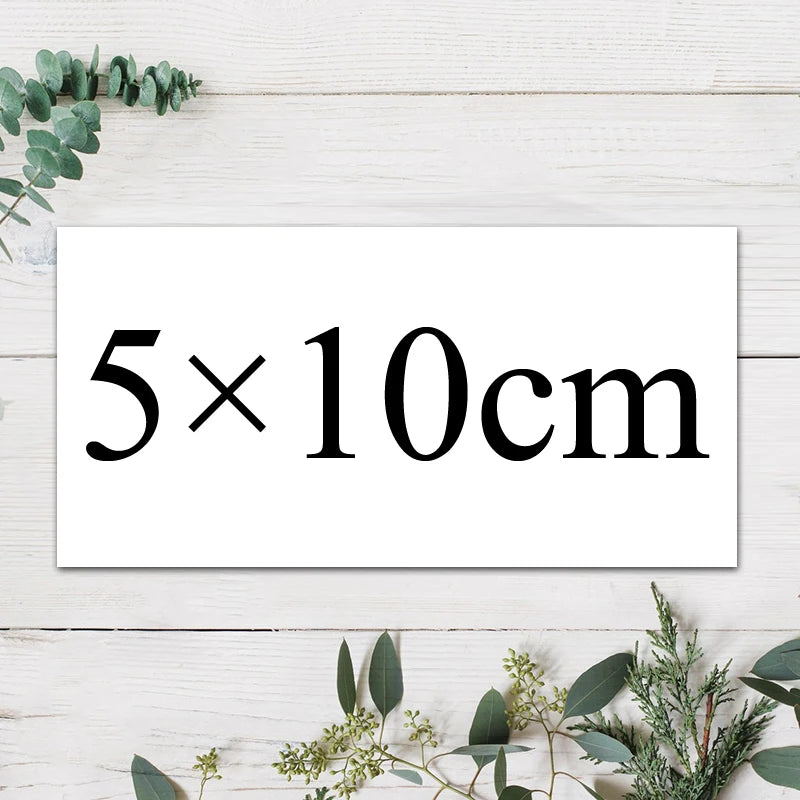 100-1000pcs Custom Rectangle Stickers, Personalized Logo Labels for Wedding, Birthday & Baptism