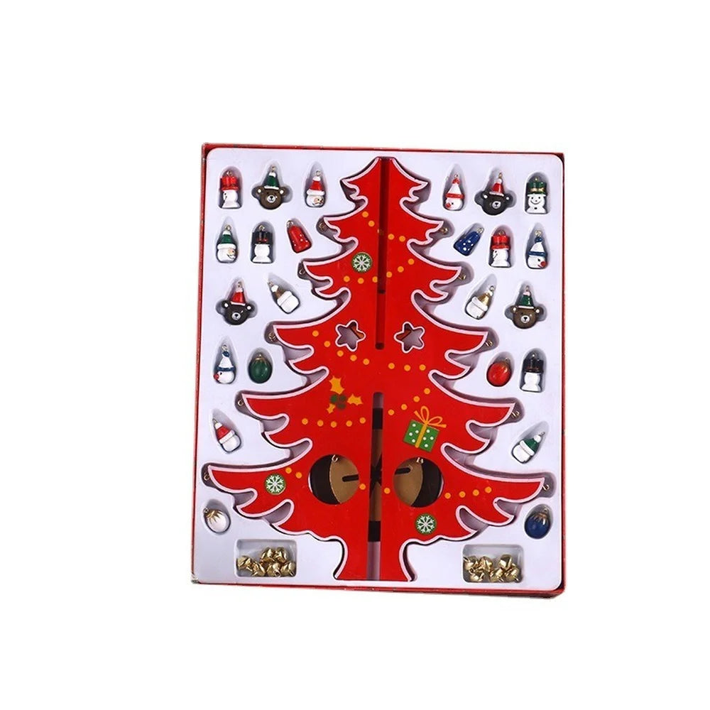 DIY Wooden Christmas Tree Desktop Decoration