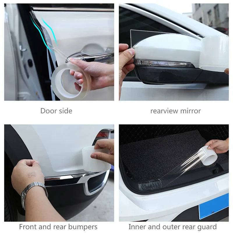 Transparent Car Door Edge Protector Film – Scratchproof Nano Tape