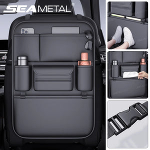 SEAMETAL 6-Pocket Car Seat Back Organizer – Waterproof Storage Bag