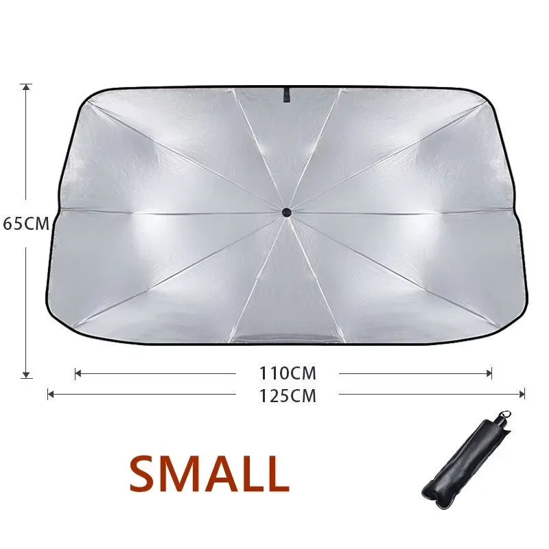 Retractable Car Windshield Sunshade – UV & Heat Protection