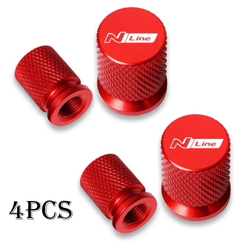 Hyundai N Line Tire Valve Caps – Waterproof Wheel Stem Covers