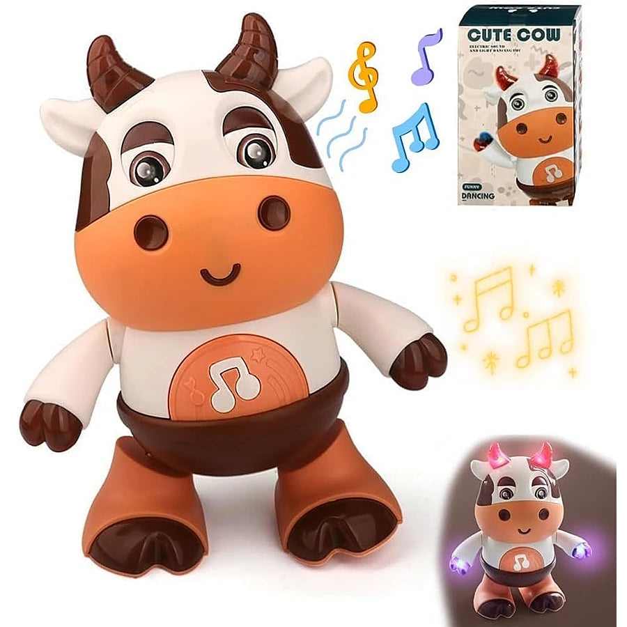 Writing  Baby Dancing Cow Toy with Music & Funny Moves | Interactive Plush Toy