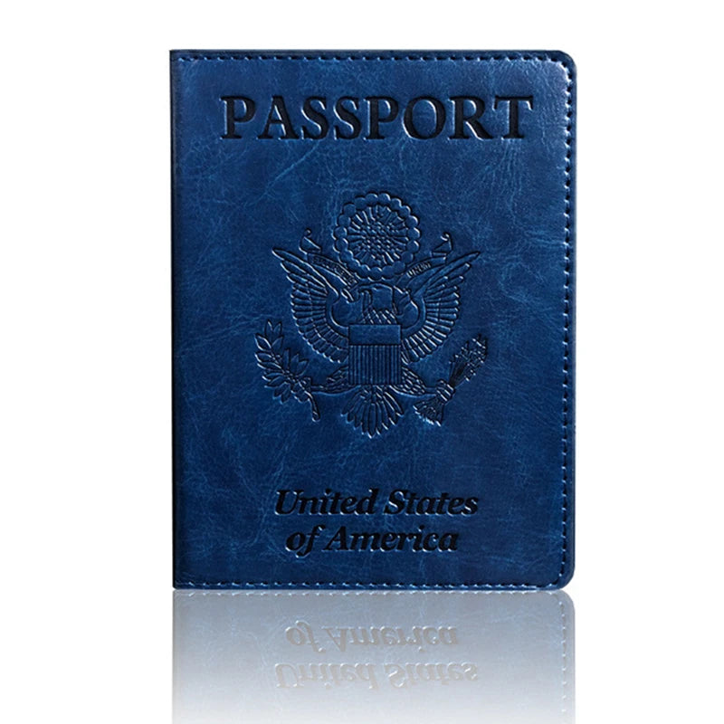 RFID Blocking Passport Holder – Leather Travel Wallet