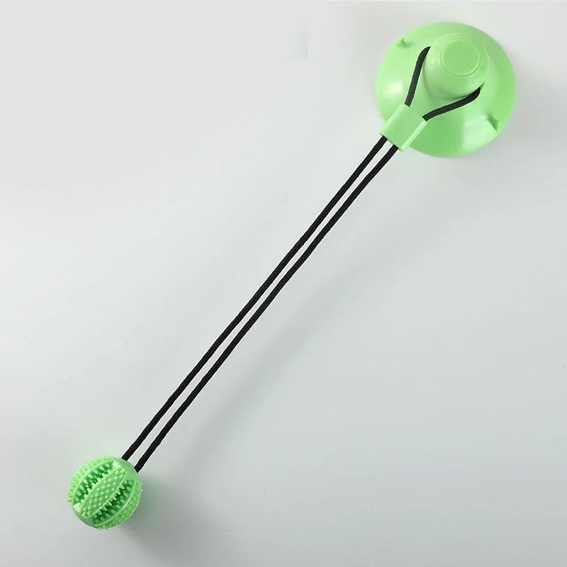 Interactive Suction Cup Dog Toy – Treat Dispenser & Chew Ball
