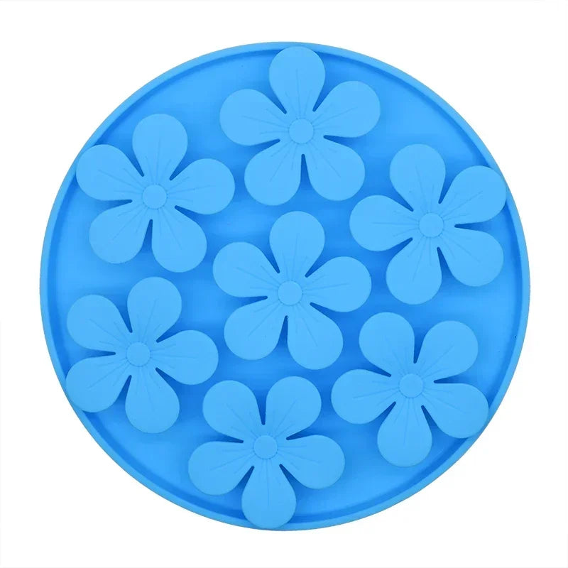 Suction Cup Silicone Pet Feeding Mat – Slow Feeder Bowl for Dogs & Cats