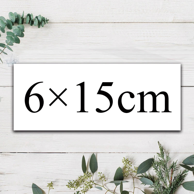 100-1000pcs Custom Rectangle Stickers, Personalized Logo Labels for Wedding, Birthday & Baptism