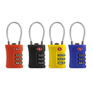 TSA 3-Digit Combination Luggage Lock – Travel Suitcase Security