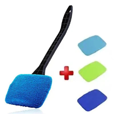 Car Window Cleaning Brush – Long Handle Windshield Cleaner