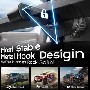 UYUXIO 15W Magnetic Wireless Car Charger & Air Vent Phone Holder for iPhone