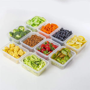 10-Piece BPA-Free Food Storage Containers Set with Labels