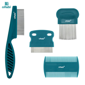 SEO Title: 3–6 Pcs Pet Grooming Comb Set – Stainless Steel Flea & Tear Stain Remover for Dogs & Cats