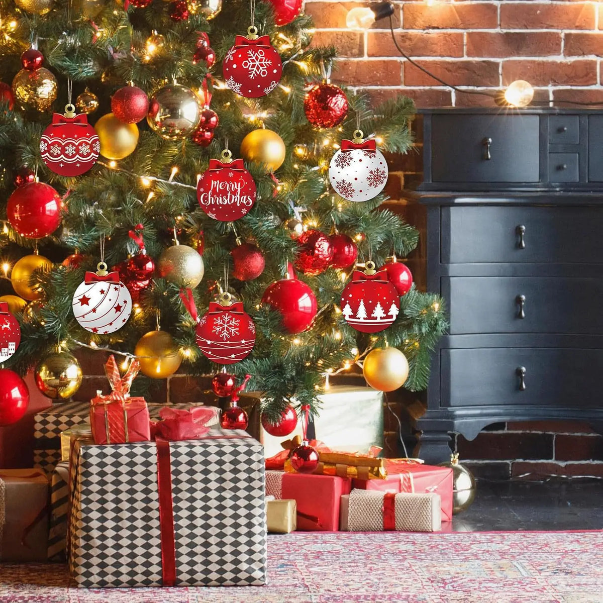 Christmas Wooden Hanging Balls – DIY Tree & Home Decorations