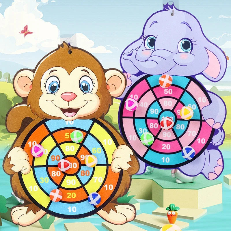 Kids Sticky Ball Dart Board | Educational Indoor Sports Toy Ages 3–7