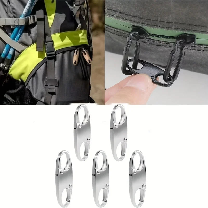 10-Piece Anti-Theft Bag Hooks – Secure Zipper Replacement Set
