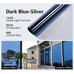 One-Way Window Privacy Film – UV Protection Mirror Tint