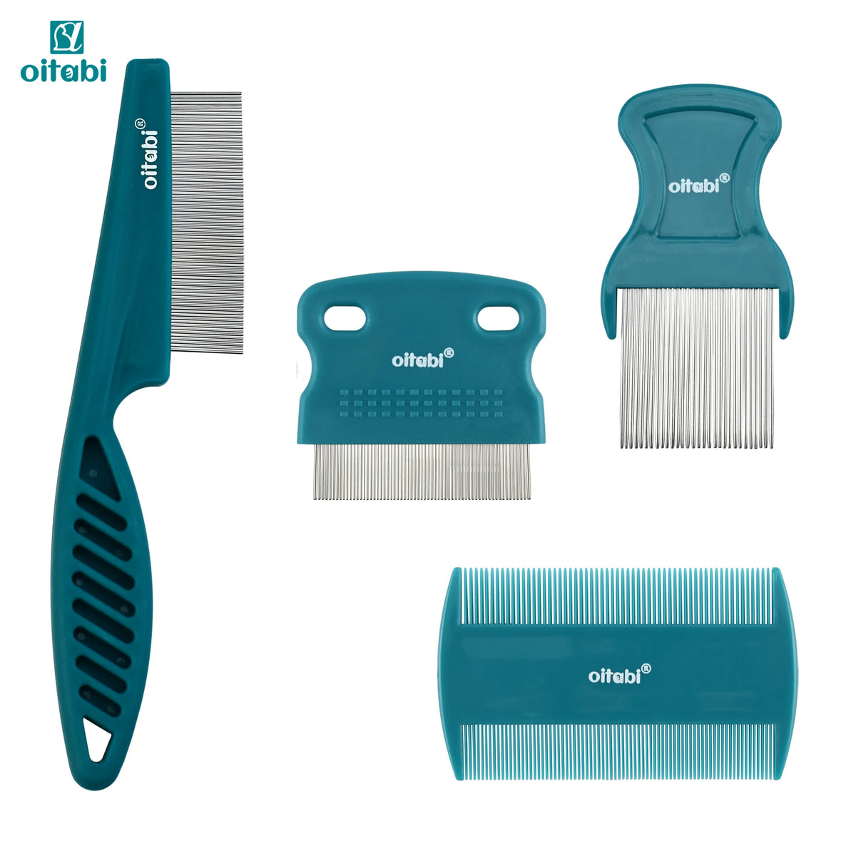 SEO Title: 3–6 Pcs Pet Grooming Comb Set – Stainless Steel Flea & Tear Stain Remover for Dogs & Cats