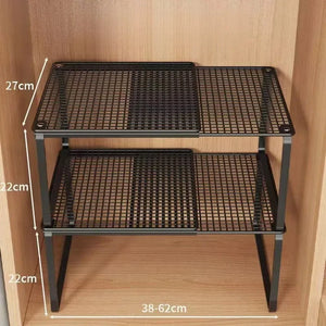 Expandable Closet Shelf – Adjustable Wardrobe Storage Rack