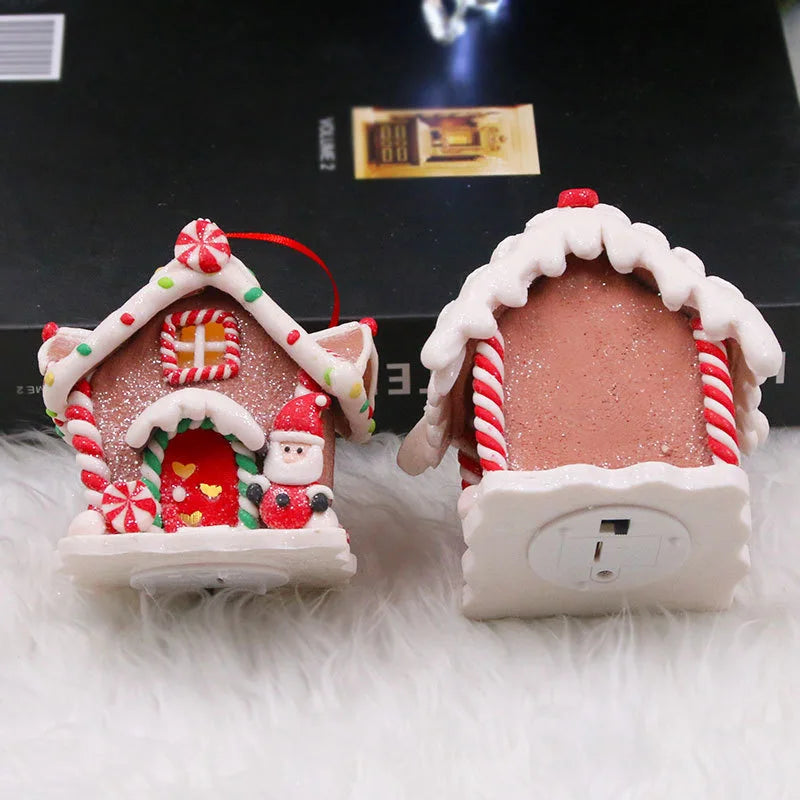 Christmas LED Hanging Ornaments – Snowman, Gingerbread & Santa