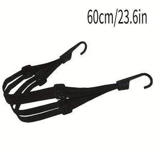 Motorcycle Helmet Cargo Net with Safety Hooks – Elastic Luggage Mesh
