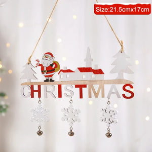 Santa Claus Gnome Wooden Christmas Hanging Ornament – Xmas Tree Decoration