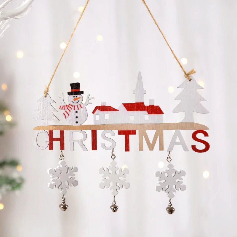 Santa Claus Gnome Wooden Christmas Hanging Ornament – Xmas Tree Decoration