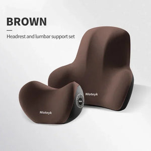 Memory Foam Car Neck & Lumbar Support Cushion