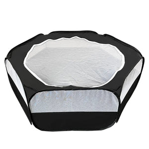 Portable Small Pet Cage Transparent Hedgehog Cage Tent Pet Playpen Open Folding Yard Fence For Dog Hamster Rabbit Guinea Pig