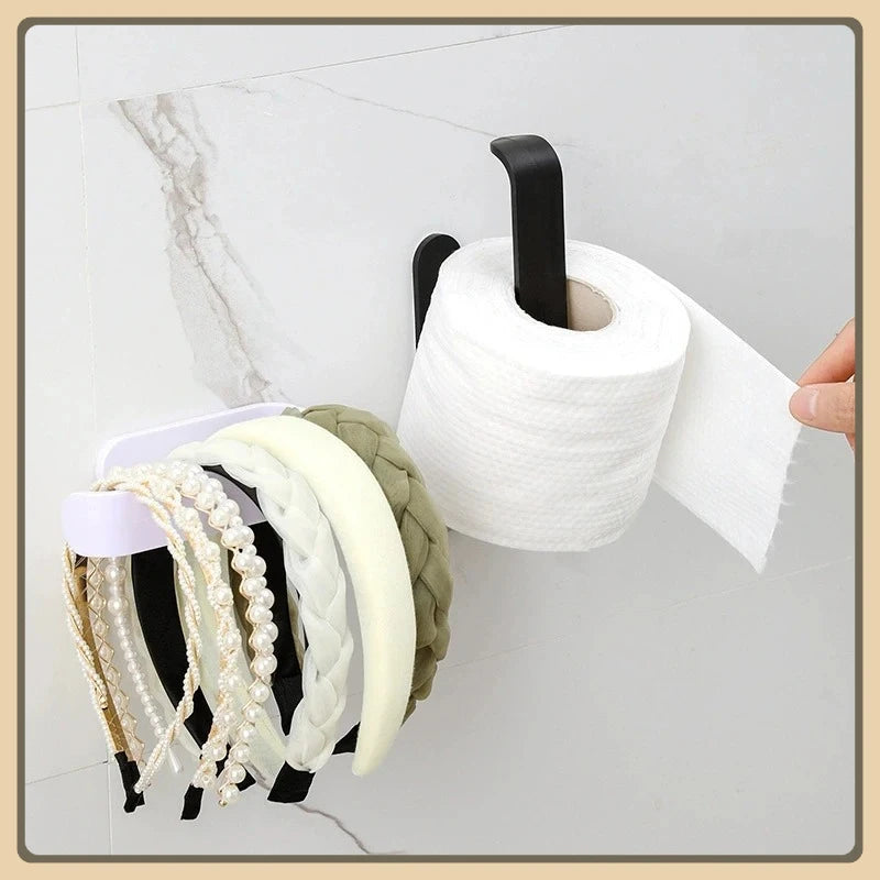 Multifunctional Bathroom Towel Rack – Wall-Mounted Storage Shelf