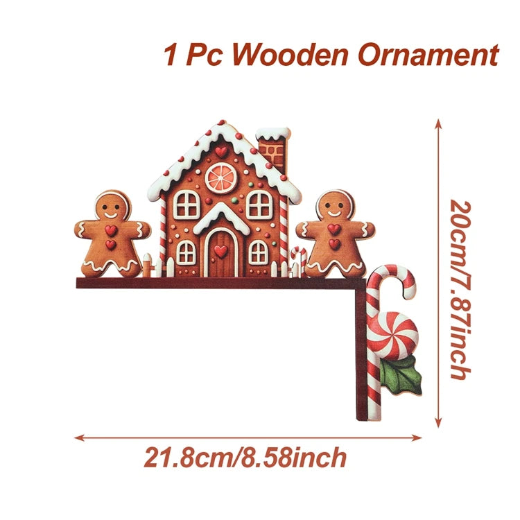 Christmas Door Frame Decor & Wooden Ornaments