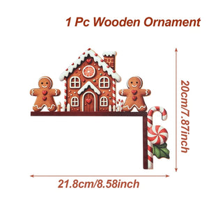 Christmas Door Frame Decor & Wooden Ornaments