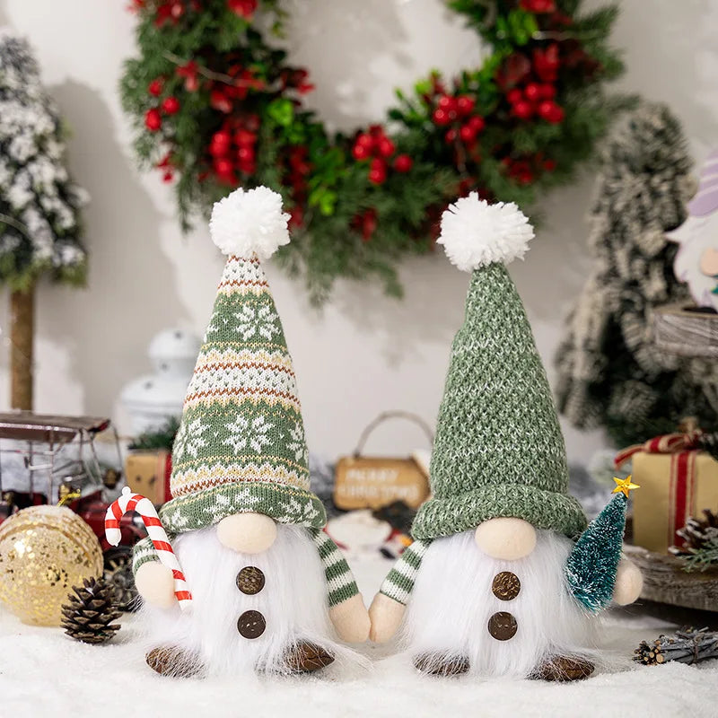 Glowing Knitted Gnome Doll with LED Light – Christmas Decoration Gift