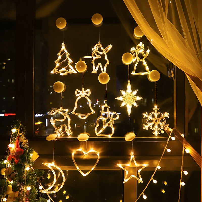 Christmas LED Hanging Lights & Window Decorations