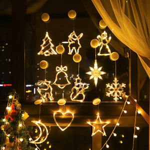 Christmas LED Hanging Lights & Window Decorations