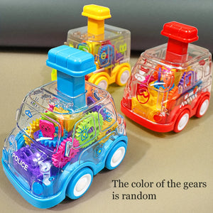 Baby Pull-Back Gear Car Toy | Cartoon Transparent Toy for Kids