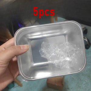 5-Piece Stainless Steel Food Storage Containers – Airtight Lunch Box Set