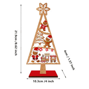 Wooden Christmas Tree Desktop Ornament – Holiday Decor   Meta description likh do