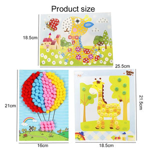 DIY Sticker Craft Kit for Kids Ages 3-6, Creative Educational Art Toy