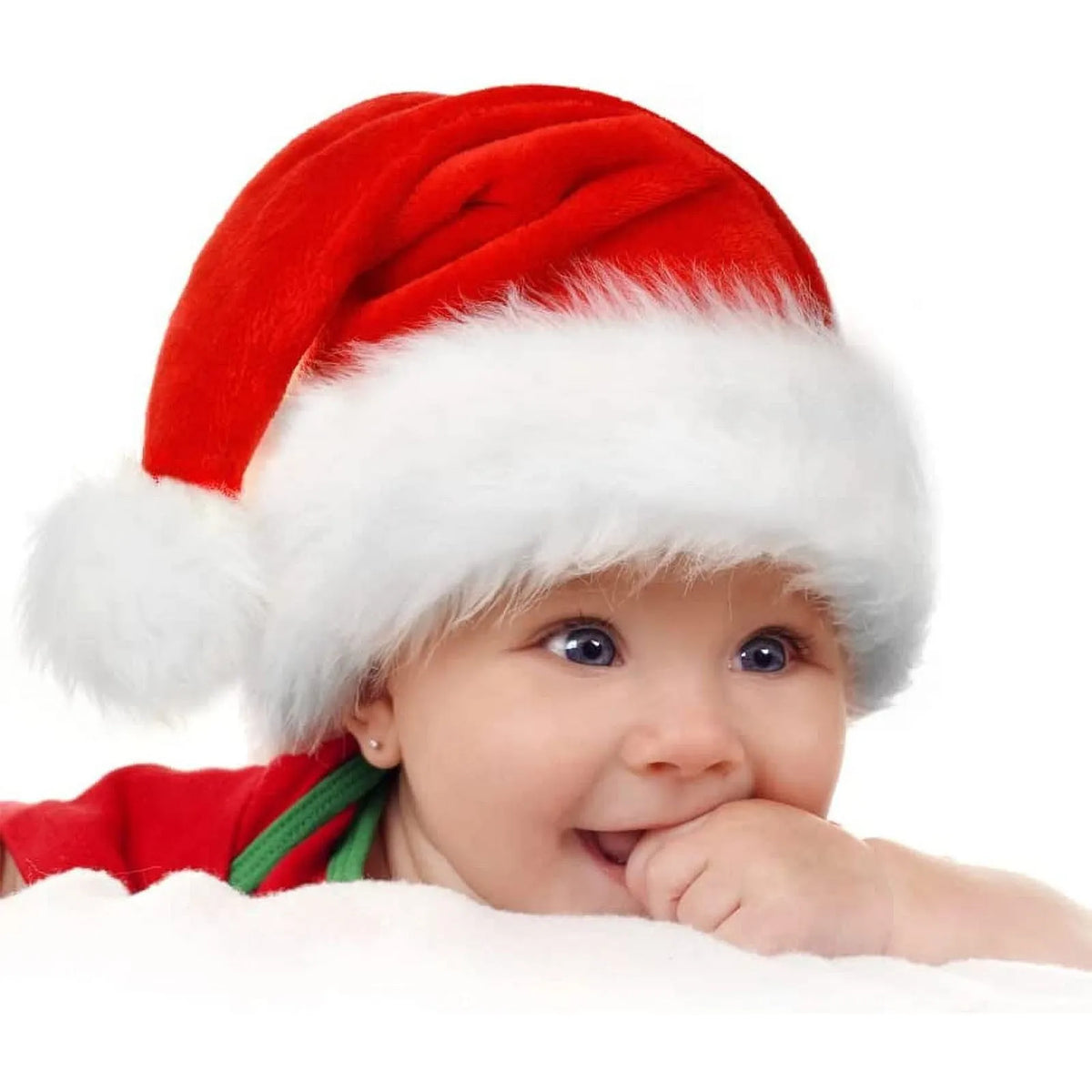 Kids Plush Christmas Santa Hat – Warm & Cozy Holiday Cap
