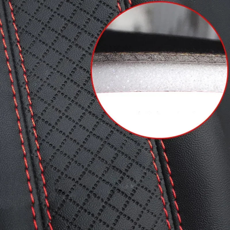 Car Seat Belt Shoulder Pads – PU Leather Breathable Safety Covers