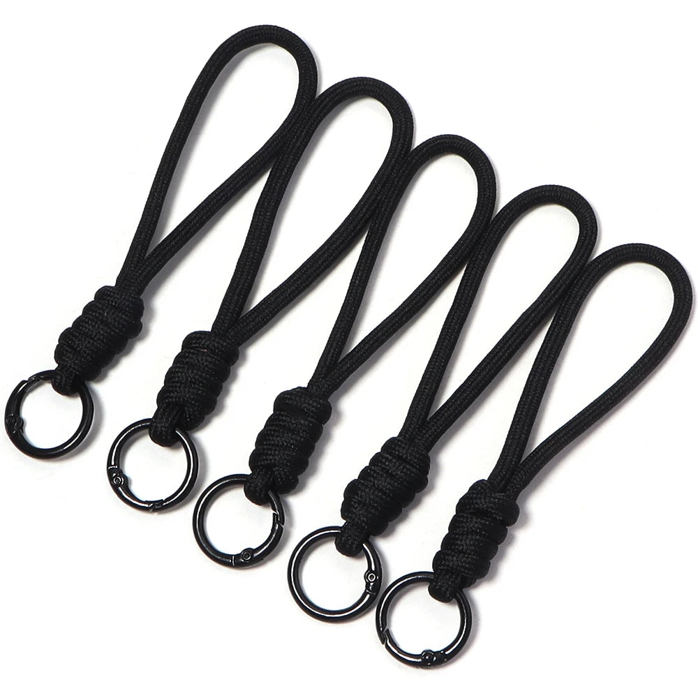 5Pcs Colorful Braided Keychain Lanyard – Anti-Lost Phone & Car Key Strap