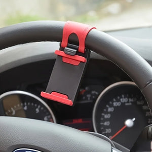 Car Steering Wheel Phone Holder – Universal Mobile Mount