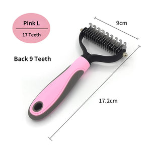 Pet Deshedding Brush for Dogs & Cats – Fur Remover Comb
