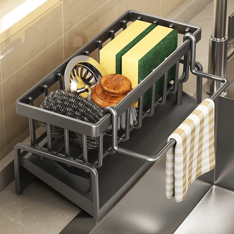 Kitchen Sink Storage Shelf – Spice & Drainage Rack