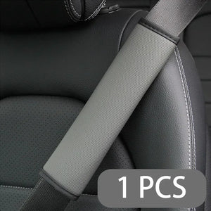 Car Seat Belt Shoulder Pads – PU Leather Breathable Safety Covers