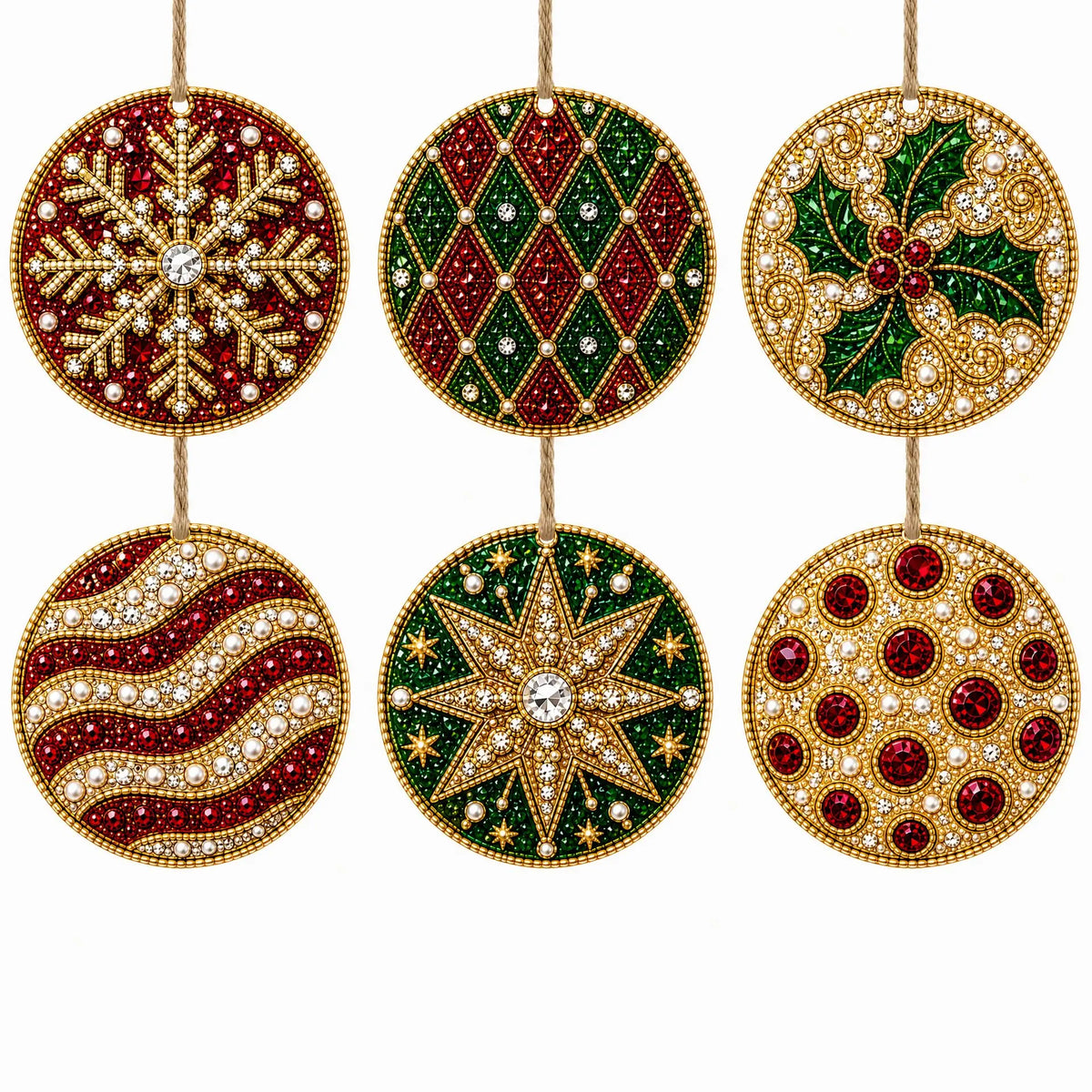 DIY Christmas Diamond Art Wooden Decorations