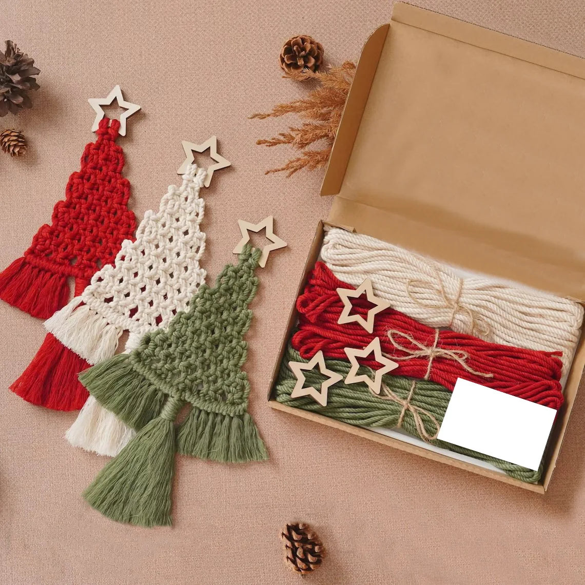 DIY Macrame Christmas Tree Craft Kit